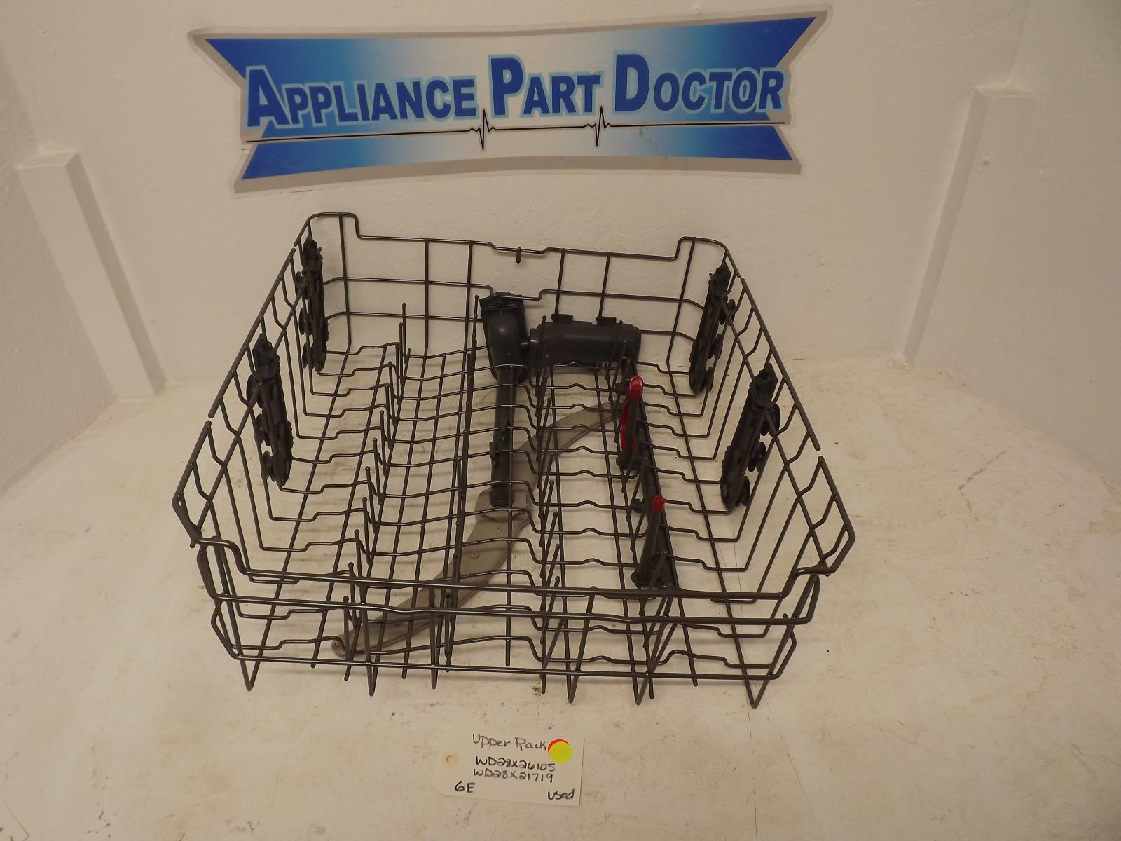 GE Dishwasher WD28X26105 WD28X21719 Upper Rack Used GE Dishwasher WD28X26105 WD28X21719 Upper Rack Used